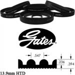 RCD Gates - Belt - 1543-13.9mm -75 Poly Chain HTD Blower Belt -
